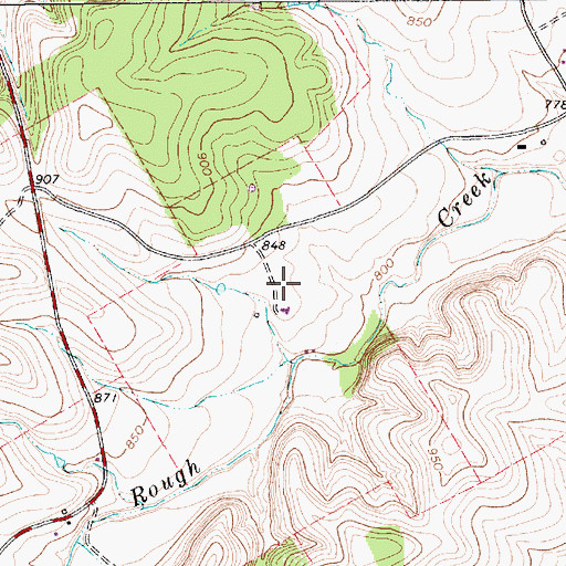 Topographic Map of Circle Eight Ranch Airport, TX