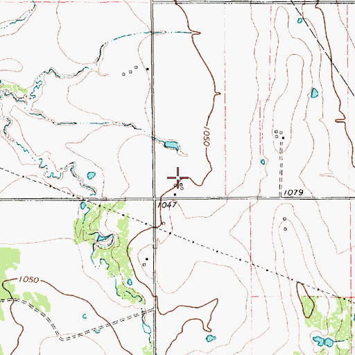 Topographic Map of Menard Airport, TX
