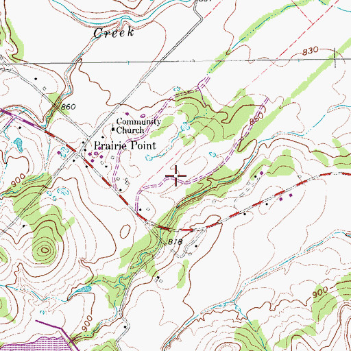 Topographic Map of Tightwaad Air Ranch, TX