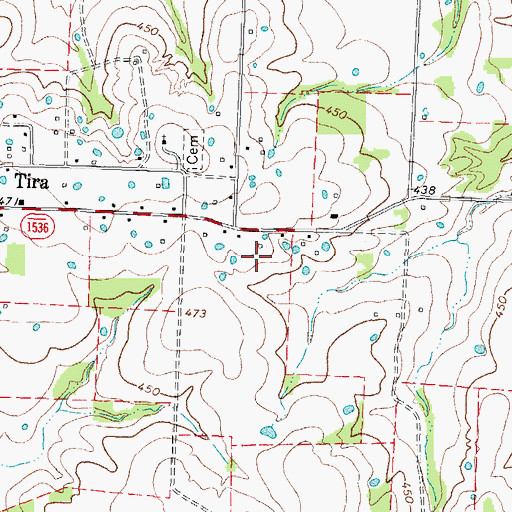 Topographic Map of Chuckster Airport, TX