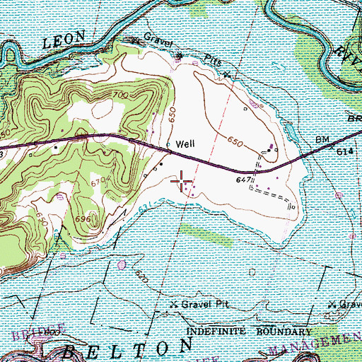 Topographic Map of Tick Hill Airfield, TX
