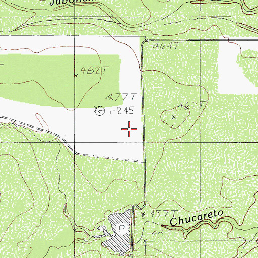 Topographic Map of El Jardin Ranch Airport, TX