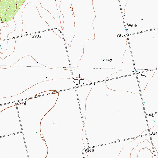 Topographic Map of Benny White Flying Airport, TX