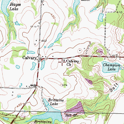 Topographic Map of Fly 1 On Airport, TX