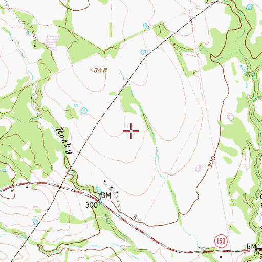Topographic Map of Estates Airpark, TX