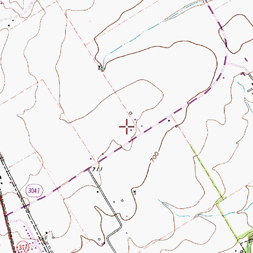 Topographic Map of Havelka Haven Airport, TX
