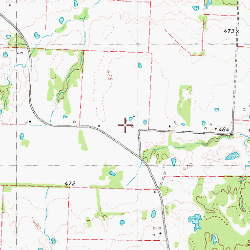 Topographic Map of Parson Field, TX
