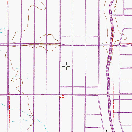 Topographic Map of Frontier Airport, FL