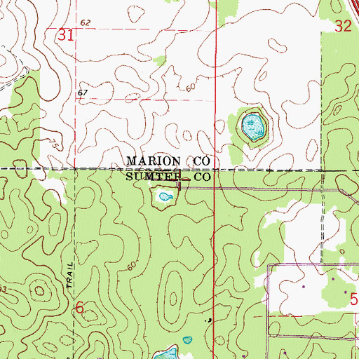 Topographic Map of S & S Avion Ranch Airport, FL