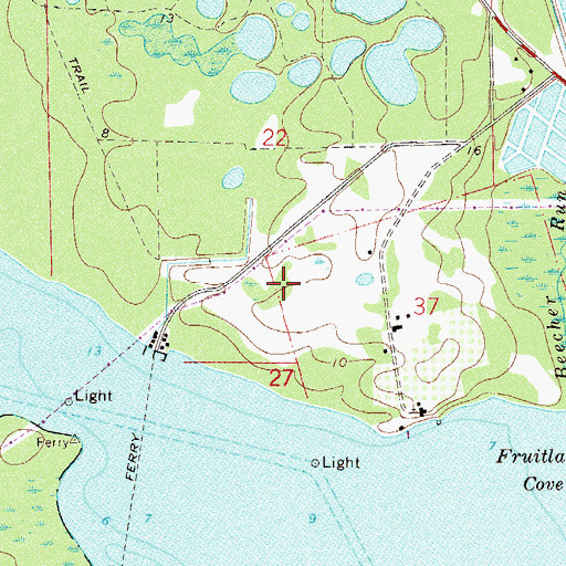Topographic Map of Mount Royal Airport, FL