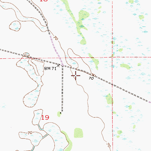 Topographic Map of Escape Ranch Airport, FL