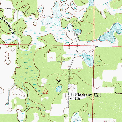 Topographic Map of Flying W Airranch, FL