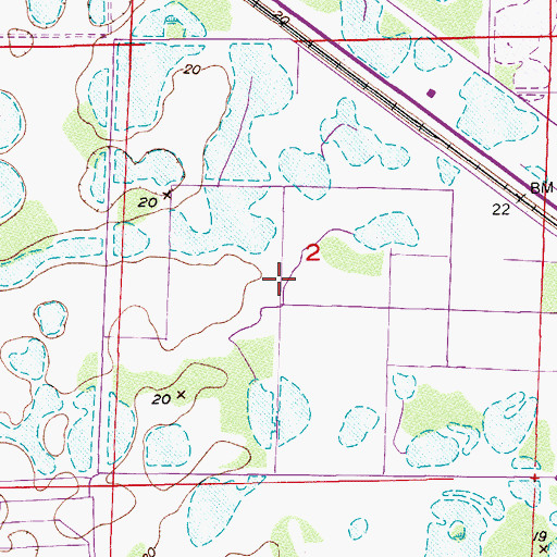 Topographic Map of North Palm Beach County General Aviation, FL