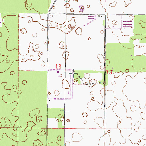 Topographic Map of Flying C Farm Airport, FL