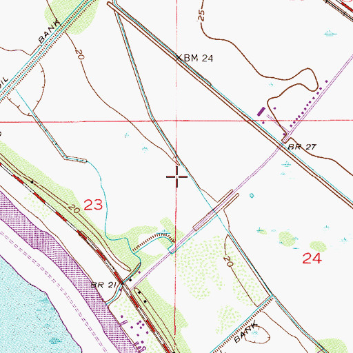 Topographic Map of Flying Cow Air Ranch Airport, FL