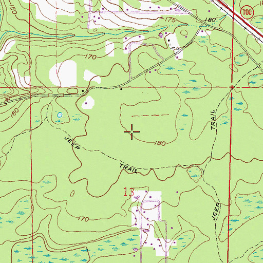 Topographic Map of Rossi Field, FL