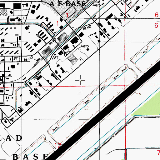 Topographic Map of Homestead Air Reserve Base, FL