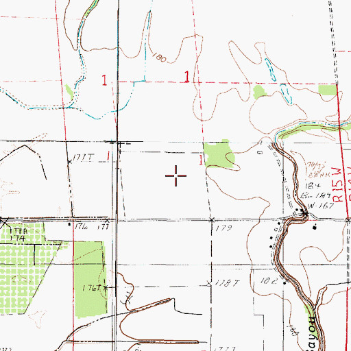 Topographic Map of Belcher Airpatch, LA
