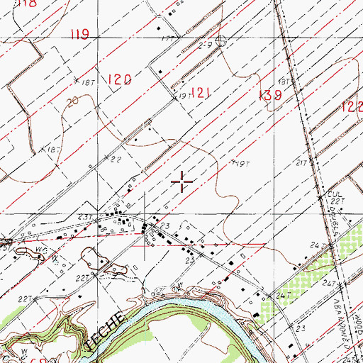 Topographic Map of Ace Flying Airport, LA