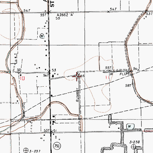 Topographic Map of Church Point Flyers Airport, LA