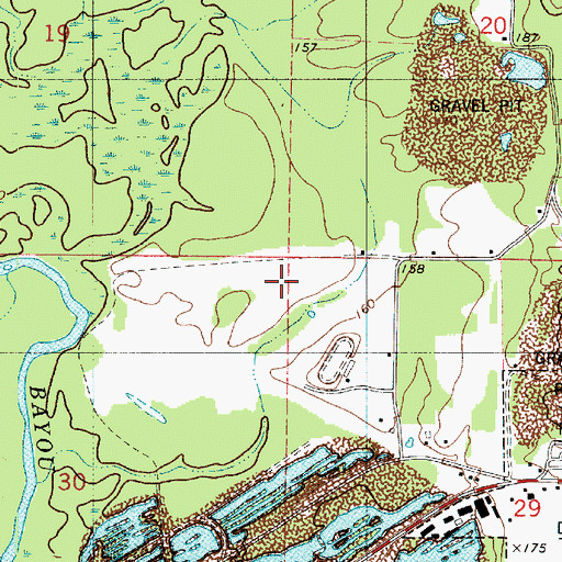Topographic Map of Sharp Field, LA