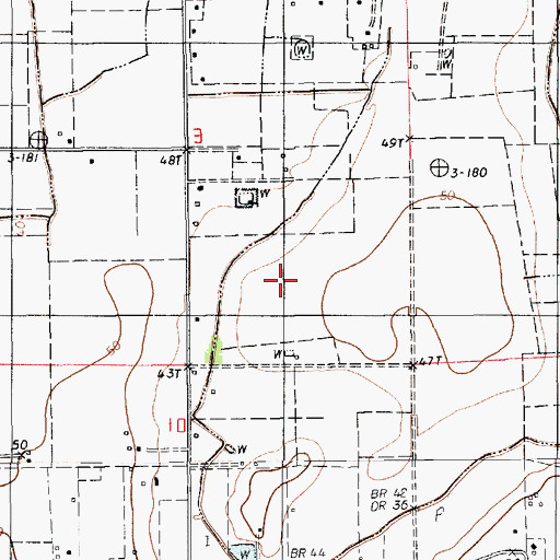 Topographic Map of Kibs Air Park, LA