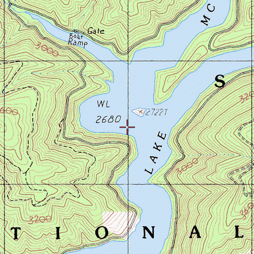 Topographic Map of Star City Creek, CA
