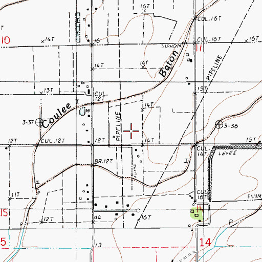 Topographic Map of Kenan Airstrip, LA