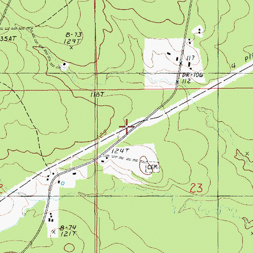Topographic Map of Travis Airport, LA
