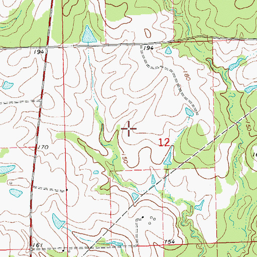 Topographic Map of Sycamore Airport, LA