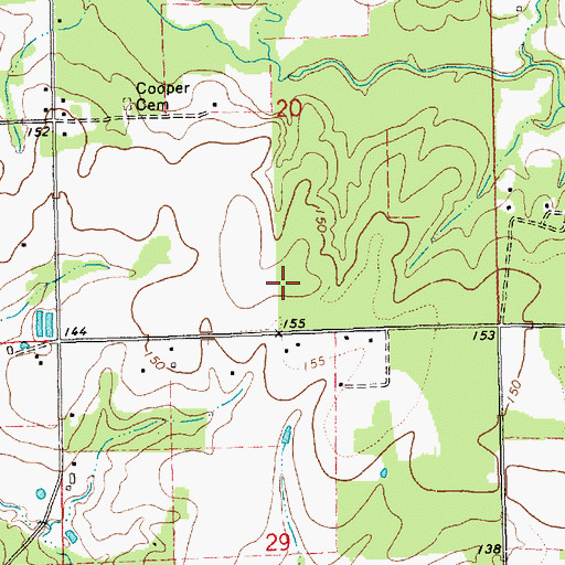 Topographic Map of Le Blanc Field, LA