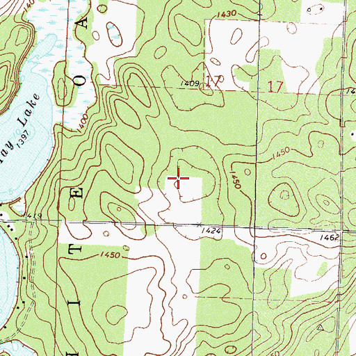 Topographic Map of Hay Acres Airport, MN