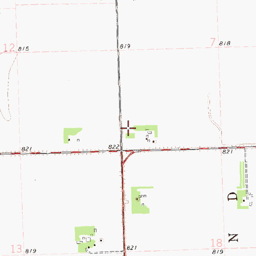 Topographic Map of Pribbs Field, MN