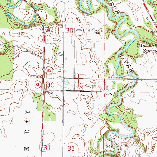Topographic Map of Eagles Nest Aerodrome, MN