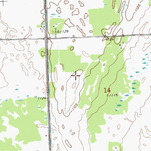 Topographic Map of Willis Airport, MN