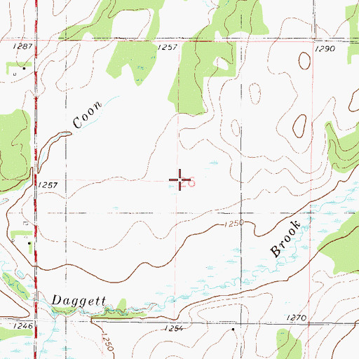 Topographic Map of Barrett Airport, MN