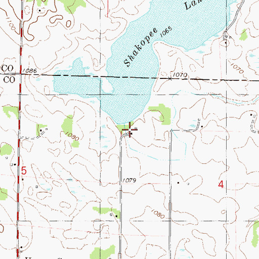 Topographic Map of Timmers Landing Field, MN