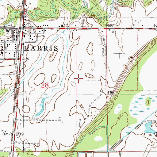 Topographic Map of Pinetree Airpark (historical), MN