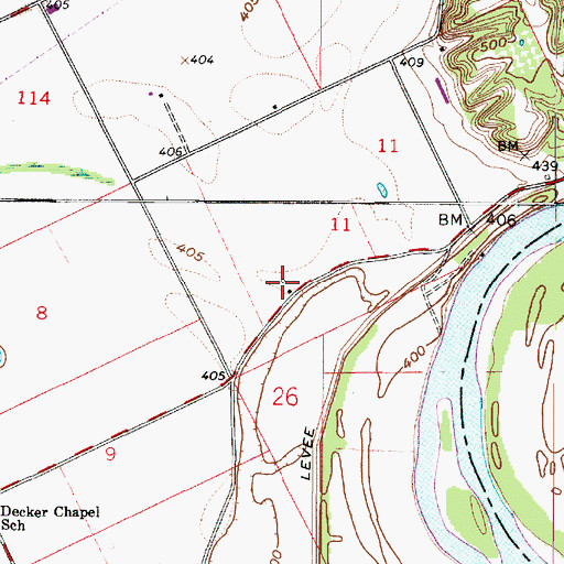 Topographic Map of Snider Field, IN
