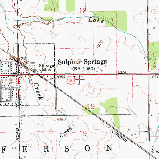 Topographic Map of Roberts Field, IN