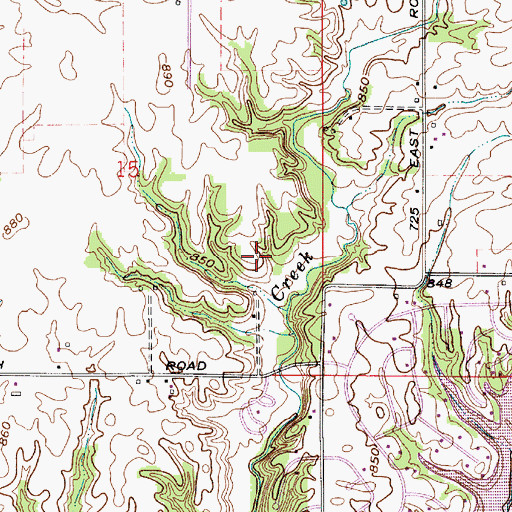 Topographic Map of Oleo Airport, IN