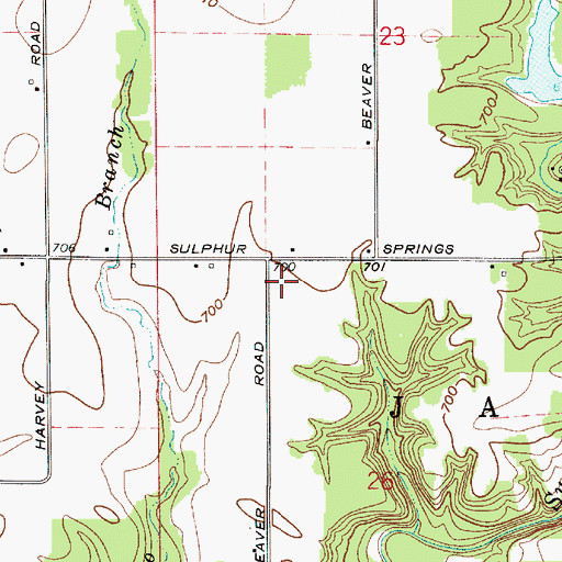 Topographic Map of Wilson Airport, IN
