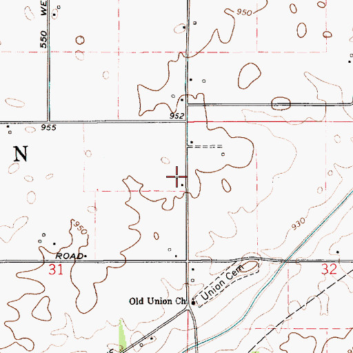 Topographic Map of Reimer Aerodrome, IN