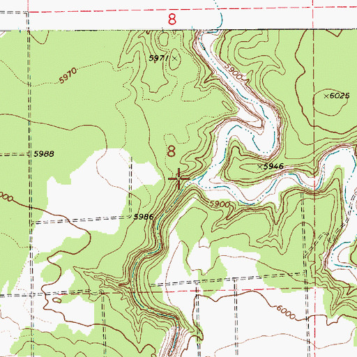 Topographic Map of Brookbank Canyon, AZ