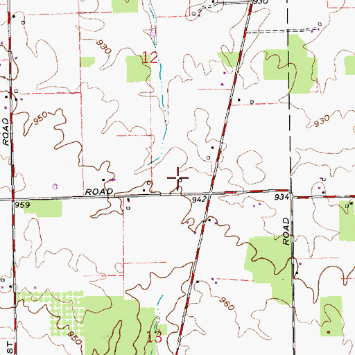 Topographic Map of Horizon Field, IN