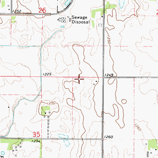 Topographic Map of Lloyd's Field, IA