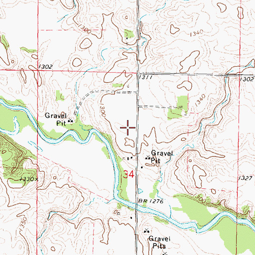 Topographic Map of Freedom Field Ultralight Flightpark, IA