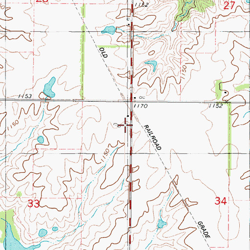 Topographic Map of Solly's Strip Ultralight Flightpark, IA