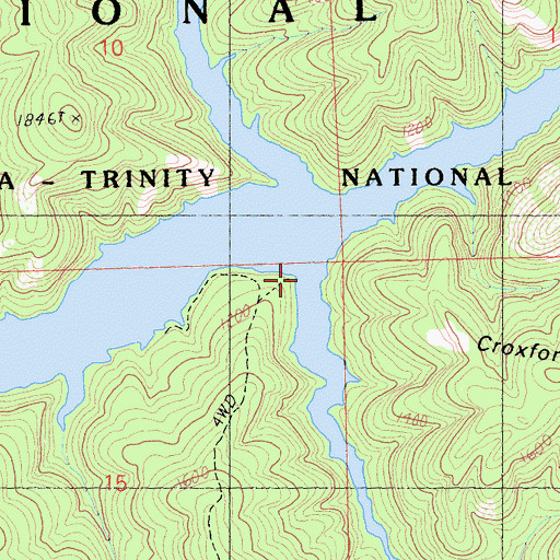 Topographic Map of Stein Creek, CA