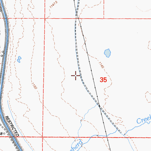 Topographic Map of Stevens Canal, CA